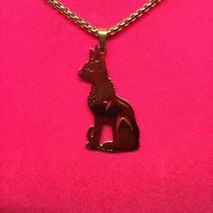 NWOT Egyptian Bastet Cat Necklace